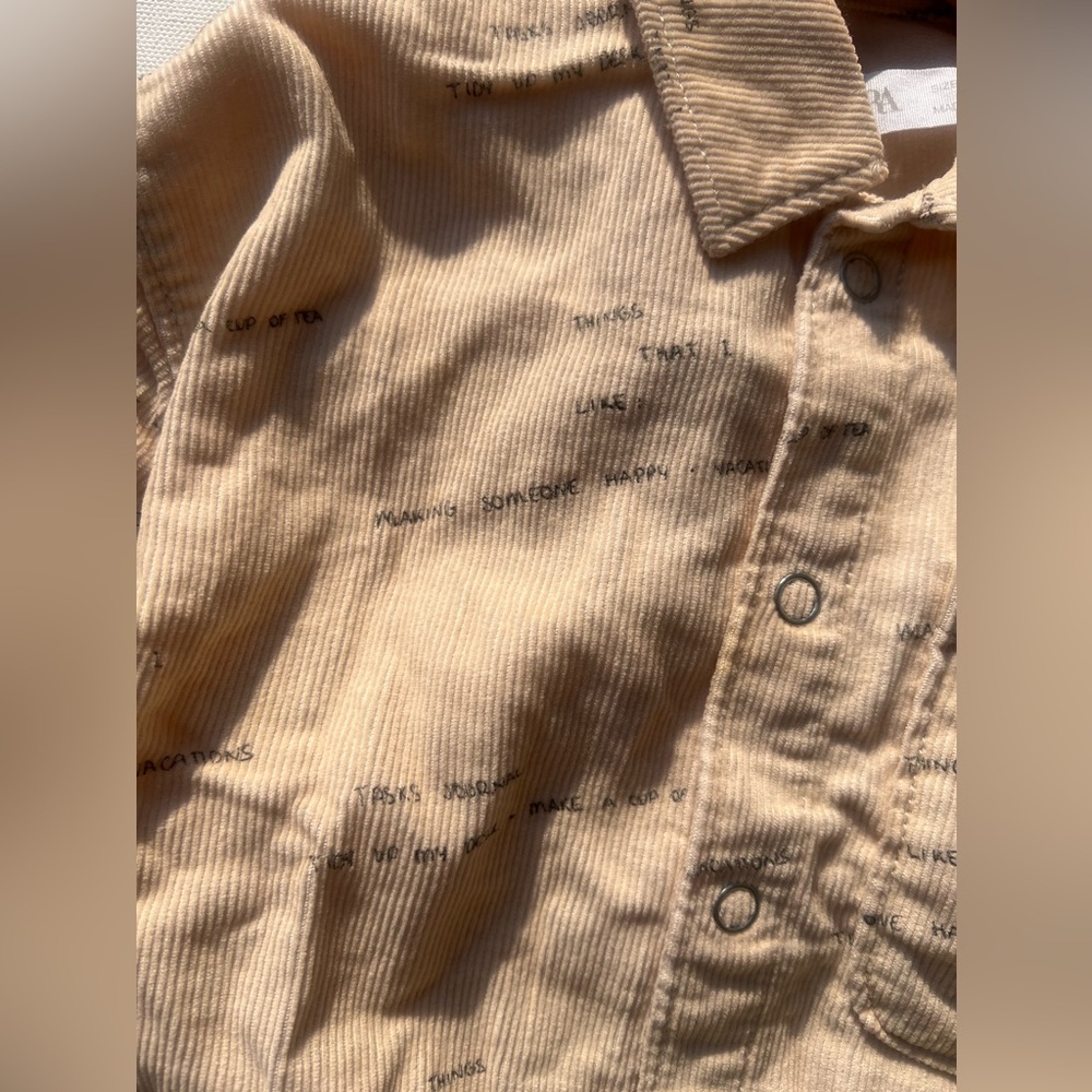 Zara Baby Boy Corduroy Button Down Shirt - Picture 4 of 7